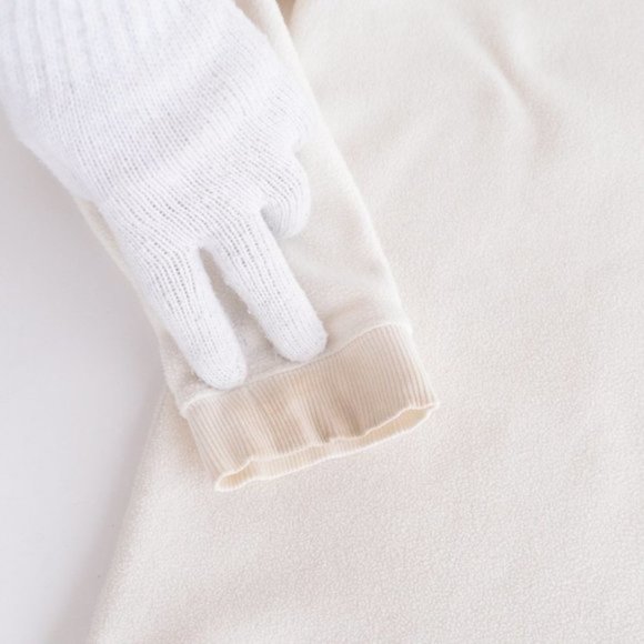 Vintage Cream Crewneck with  Floral Design Long Sleeve Sweater Grandmacore - Picture 8 of 10